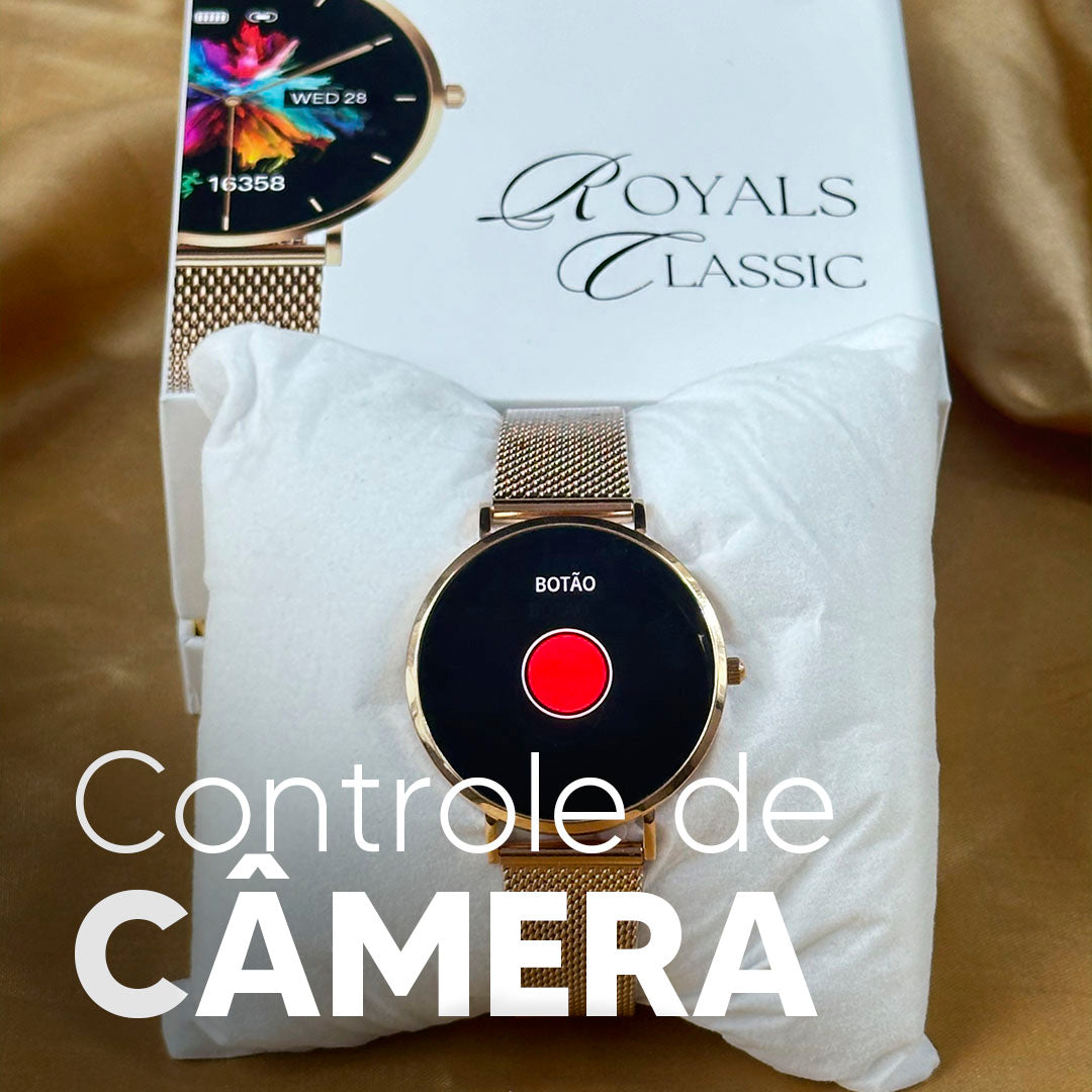 ROYALS CLASSIC - O smartwatch mais fino e elegante do mercado.