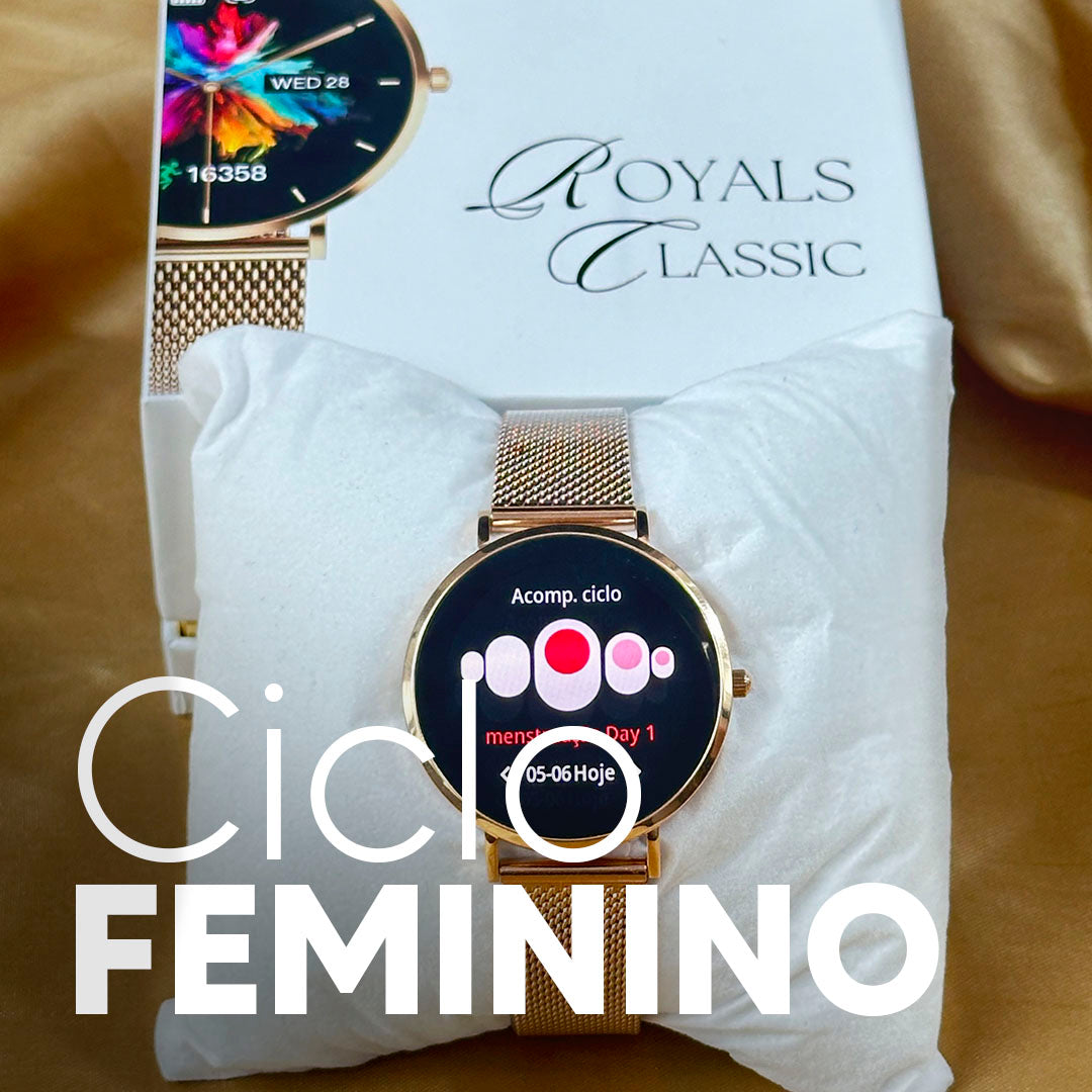 ROYALS CLASSIC - O smartwatch mais fino e elegante do mercado.