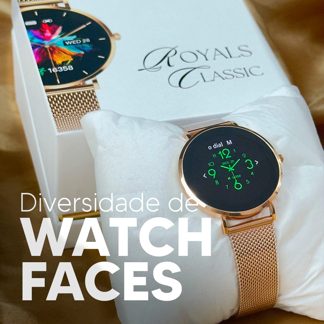 ROYALS CLASSIC - O smartwatch mais fino e elegante do mercado.