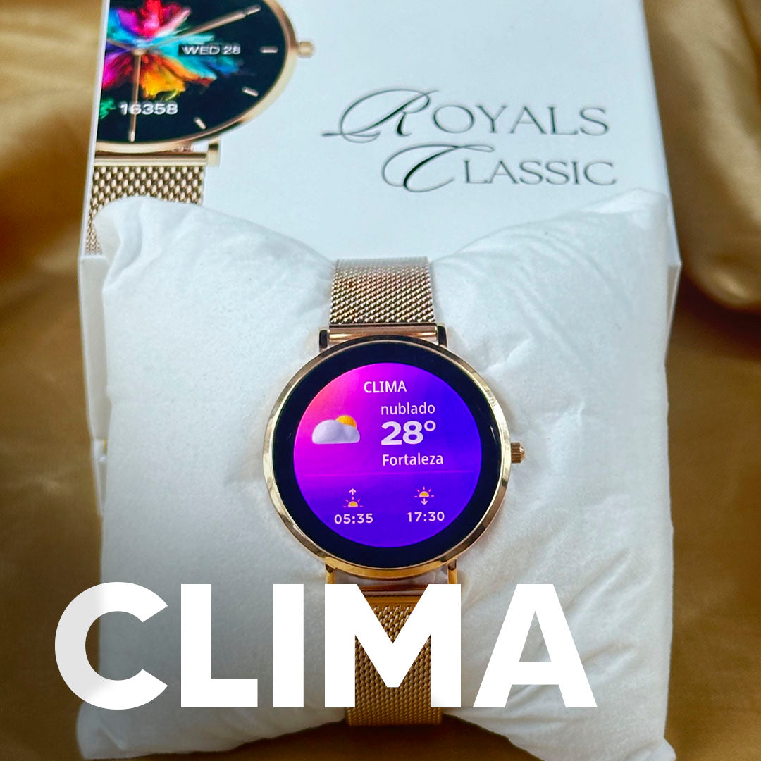ROYALS CLASSIC - O smartwatch mais fino e elegante do mercado.