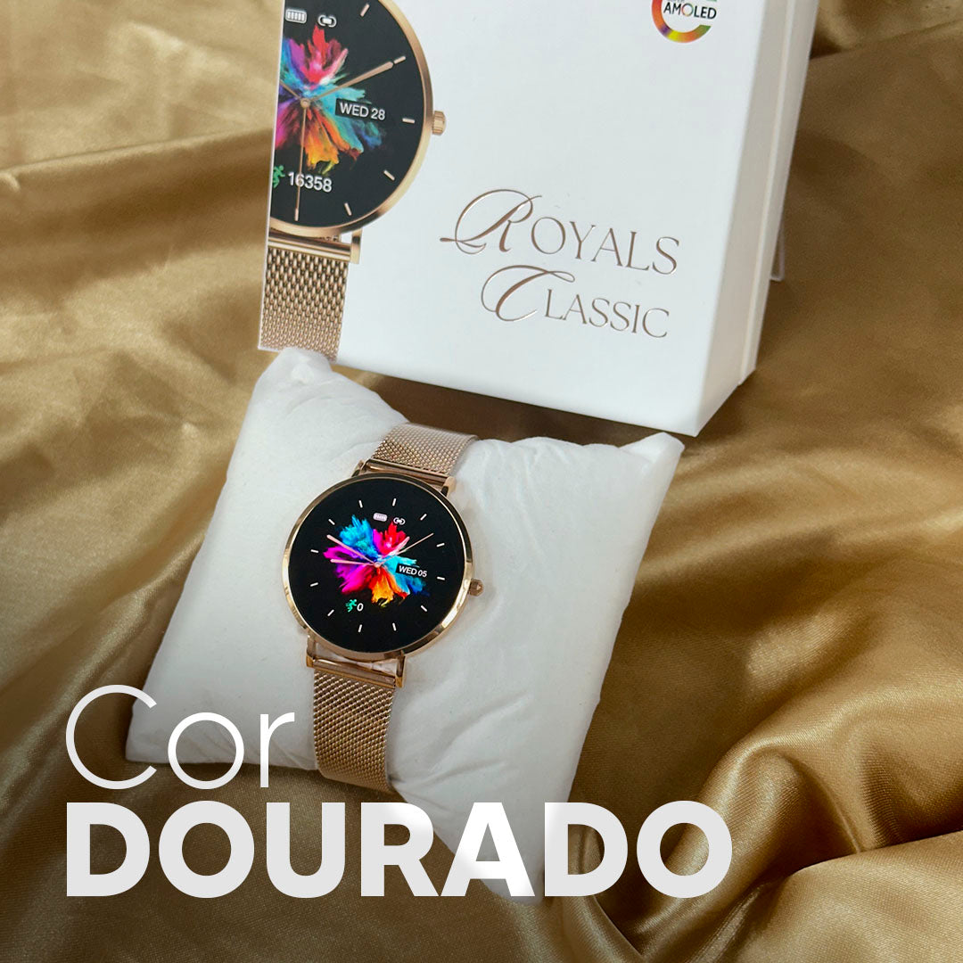 ROYALS CLASSIC - O smartwatch mais fino e elegante do mercado.