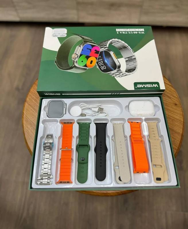WS 80 ULTRA 2 | + Fone bluetooth |+ Kit 7 pulseiras