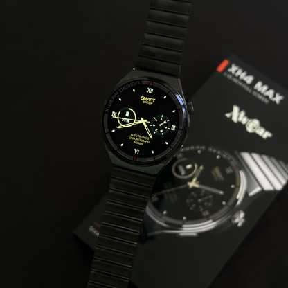 XH4 Max  Smartwatch Executivo com 3 pulseiras