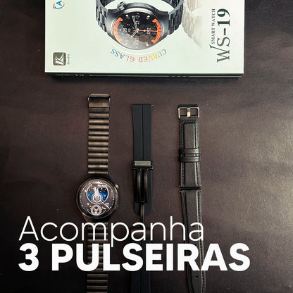 WS-19 - CAIXA EM ALUMINIO , Resistente a água e acompanha 3 pulseiras