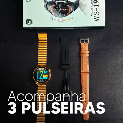 WS-19 - CAIXA EM ALUMINIO , Resistente a água e acompanha 3 pulseiras