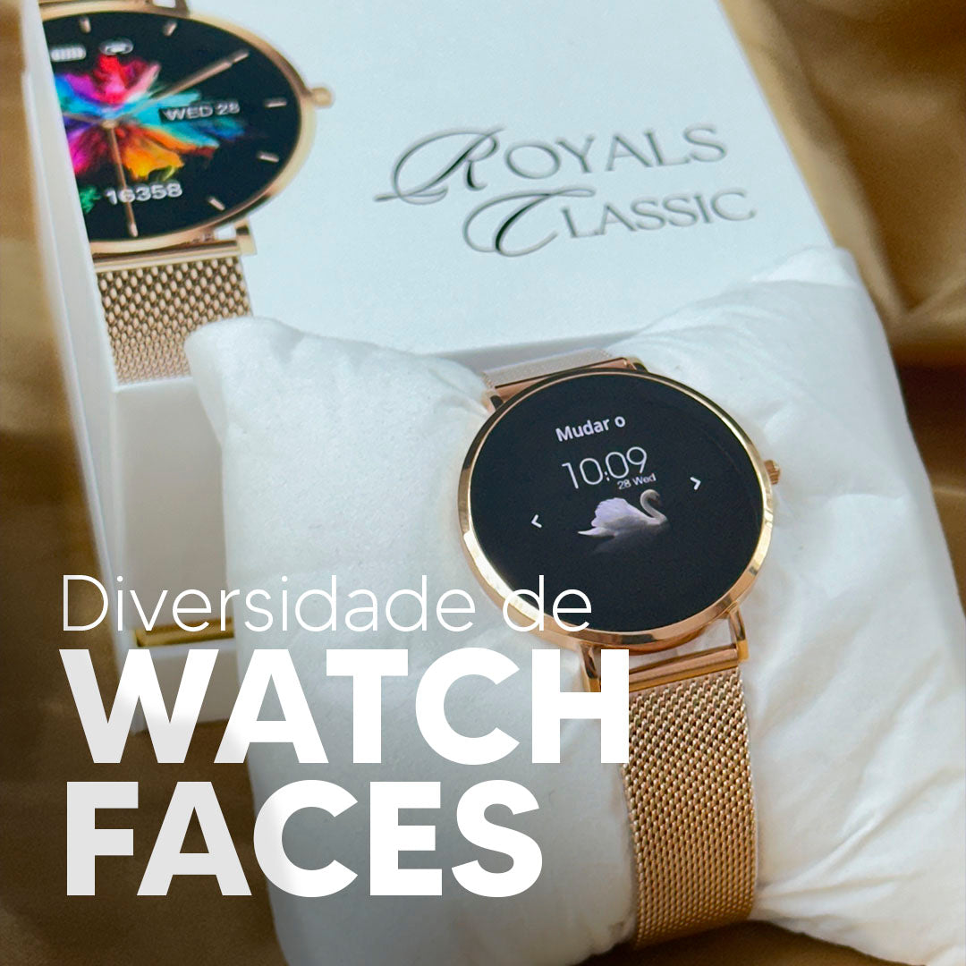 ROYALS CLASSIC - O smartwatch mais fino e elegante do mercado.
