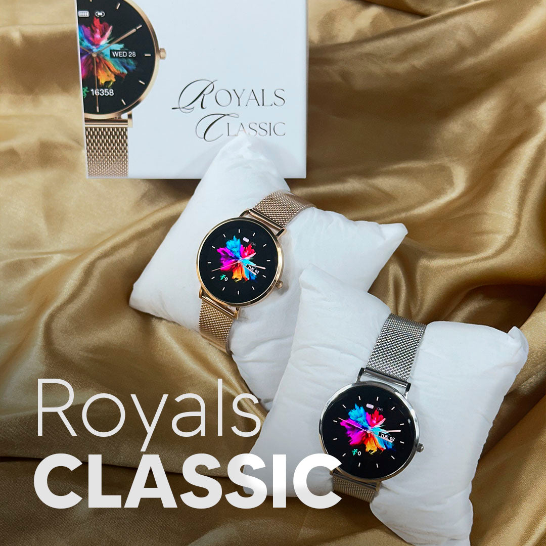 ROYALS CLASSIC - O smartwatch mais fino e elegante do mercado.