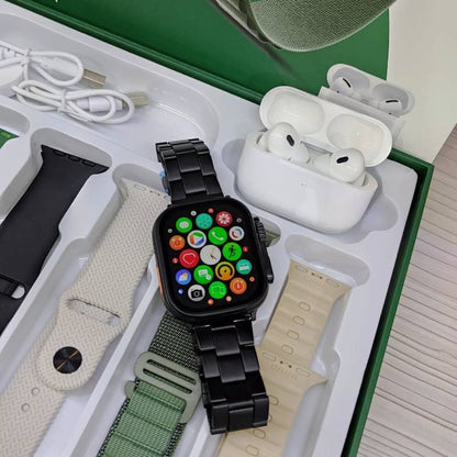 WS 80 ULTRA 2 | + Fone bluetooth |+ Kit 7 pulseiras